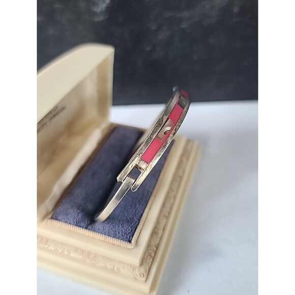 Abalone Shell Hinged Bangle Bracelet Vintage - Picture 4 of 10